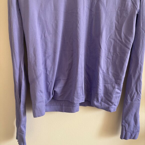 Lululemon Athletic Swiftly Tech Long Sleeve 2.0 Race Dark Lavender Size 12 - Picture 4 of 8